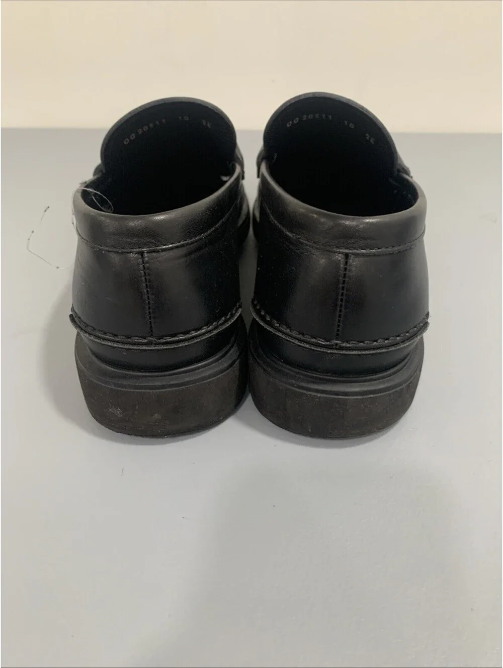 Ferragamo Men's Black Gancini Buckle Logo Loafers SIZE 10 2E